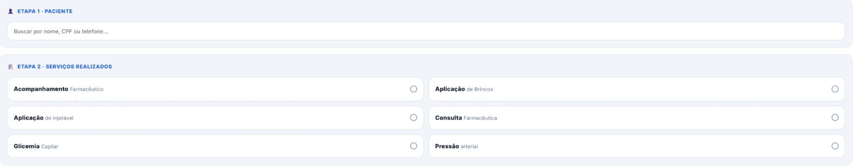 Seis serviços disponíveis no novo atendimento